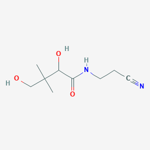 molecular formula C9H16N2O3 B12475944 N-(2-cyanoethyl)-2,4-dihydroxy-3,3-dimethylbutanamide 