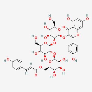 Kaempferol 3-O-[6-(4-coumaroyl)-beta-D-glucosyl-(1->2)-beta-D-glucosyl-(1->2)-beta-D-glucoside]