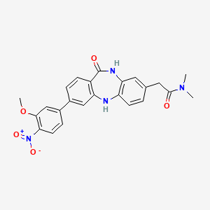 2-[3-(3-Methoxy-4-Nitrophenyl)-11-Oxo-10,11-Dihydro-5h-Dibenzo[b,E][1,4]diazepin-8-Yl]-N,N-Dimethylacetamide