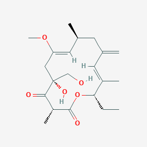 (3R,5R,7Z,9S,12E,14S)-14-ethyl-5-hydroxy-5-(hydroxymethyl)-7-methoxy-3,9,13-trimethyl-11-methylidene-1-oxacyclotetradeca-7,12-diene-2,4-dione