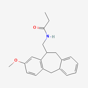 N-[(6-methoxy-9-tricyclo[9.4.0.03,8]pentadeca-1(15),3(8),4,6,11,13-hexaenyl)methyl]propanamide