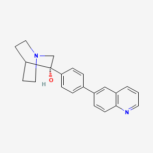 (3S)-3-(4-quinolin-6-ylphenyl)-1-azabicyclo[2.2.2]octan-3-ol