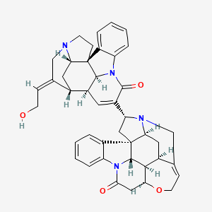 molecular formula C42H42N4O4 B1247619 strychnogucine B 