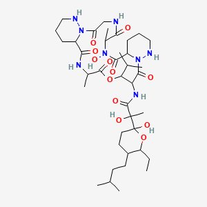 molecular formula C39H66N8O12 B1247628 Pipalamycin 