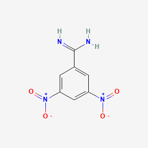 molecular formula C7H6N4O4 B12476296 3,5-Dinitrobenzenecarboximidamide 