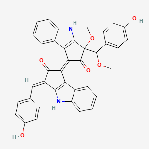 molecular formula C38H28N2O6 B1247638 Dimethoxyscytonemin 