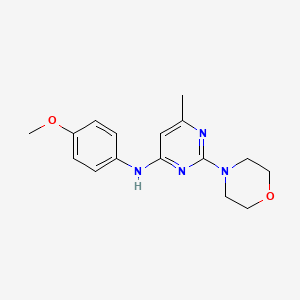 molecular formula C16H20N4O2 B12476396 N-(4-methoxyphenyl)-6-methyl-2-morpholin-4-ylpyrimidin-4-amine 
