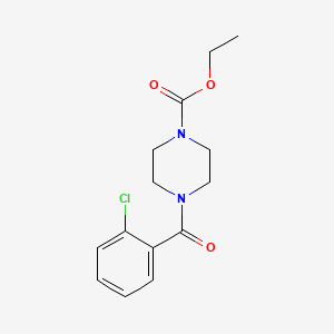 molecular formula C14H17ClN2O3 B12476635 Ethyl 4-(2-chlorobenzoyl)piperazine-1-carboxylate 