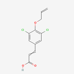 molecular formula C12H10Cl2O3 B12476667 (E)-3-(4-(allyloxy)-3,5-dichlorophenyl)acrylic acid 