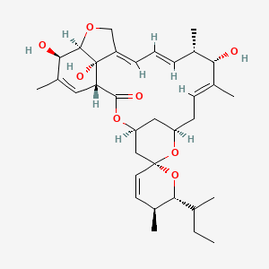 molecular formula C34H48O8 B1247670 Avermectin B1a aglycone 