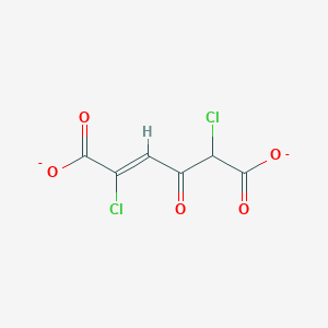 molecular formula C6H2Cl2O5-2 B1247675 2,5-Dichloro-4-oxohex-2-enedioate(2-) 