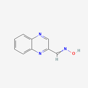 molecular formula C9H7N3O B12476762 2-Quinoxalinecarboxaldehyde, oxime, (E)- CAS No. 7483-32-1