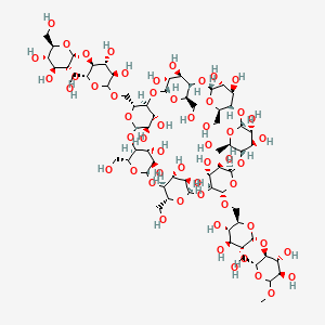 molecular formula C66H110O55 B1247677 6,6-Di-O-maltosyl-beta-cyclodextrin CAS No. 107035-66-5