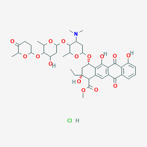 molecular formula C42H54ClNO15 B1247678 Aclarlubicin HCl 