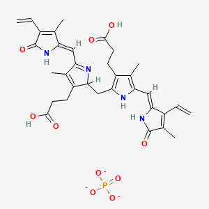 molecular formula C33H36N4O10P-3 B1247679 Bilirubin phosphate CAS No. 58985-27-6