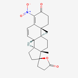 molecular formula C22H27NO5 B1247680 4-Nitrocanrenone 