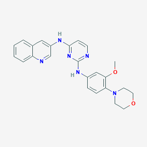 N(2)-[3-methoxy-4-(morpholin-4-yl)phenyl]-N(4)-(quinolin-3-yl)pyrimidine-2,4-diamine