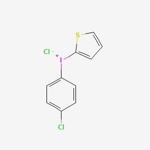 molecular formula C10H7Cl2IS B1247686 Tiodonium chloride CAS No. 38070-41-6