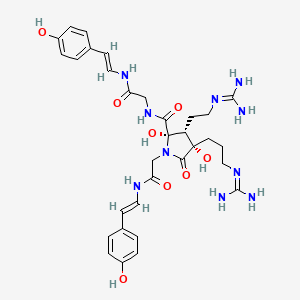 molecular formula C32H42N10O8 B1247692 anchinopeptolide D 