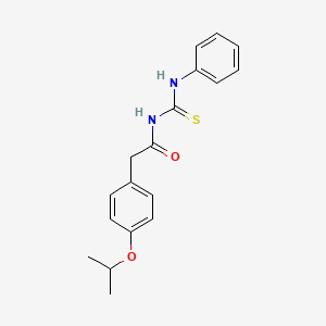 molecular formula C18H20N2O2S B12477038 N-(phenylcarbamothioyl)-2-[4-(propan-2-yloxy)phenyl]acetamide 