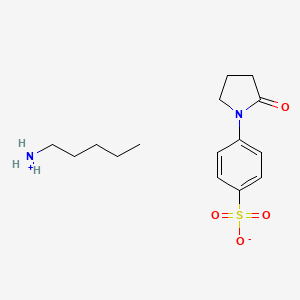 molecular formula C15H24N2O4S B12477121 Pentan-1-aminium 4-(2-oxopyrrolidin-1-yl)benzenesulfonate 
