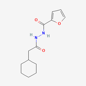 molecular formula C13H18N2O3 B12477240 N'-(2-cyclohexylacetyl)furan-2-carbohydrazide 