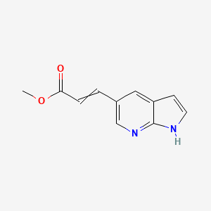 molecular formula C11H10N2O2 B12477281 Methyl 3-{1H-pyrrolo[2,3-B]pyridin-5-YL}prop-2-enoate 