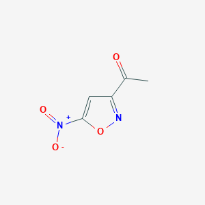 molecular formula C5H4N2O4 B12477653 1-(5-Nitroisoxazol-3-yl)ethanone 