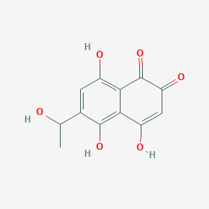 molecular formula C12H10O6 B1247772 Cribrarione B 