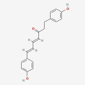 molecular formula C19H18O3 B1247786 1,7-Bis(4-hydroxyphenyl)hepta-4,6-dien-3-one CAS No. 332371-82-1