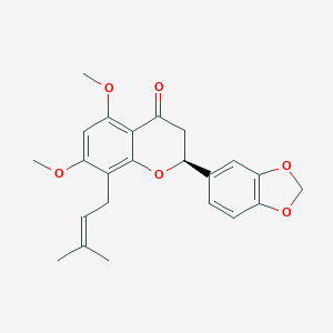 molecular formula C23H24O6 B124780 Pongapinone B CAS No. 146713-94-2