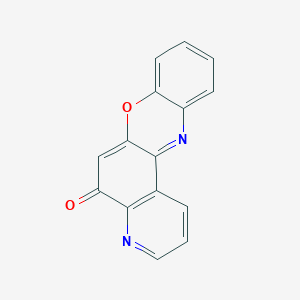 molecular formula C15H8N2O2 B1247821 5H-pyrido[3,2-a]phenoxazin-5-one CAS No. 1892-55-3