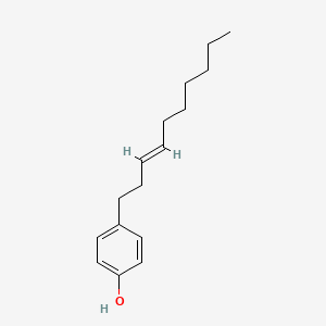 molecular formula C16H24O B1247822 4-[(E)-dec-3-enyl]phenol 