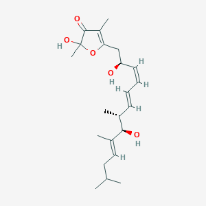 molecular formula C22H34O5 B1247838 Aurafuron A 