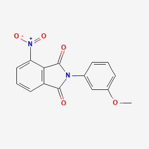 molecular formula C15H10N2O5 B12478380 2-(3-Methoxyphenyl)-4-nitroisoindole-1,3-dione 
