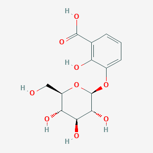 2-hydroxy-3-[(2S,3R,4S,5S,6R)-3,4,5-trihydroxy-6-(hydroxymethyl)tetrahydropyran-2-yl]oxy-benzoic acid