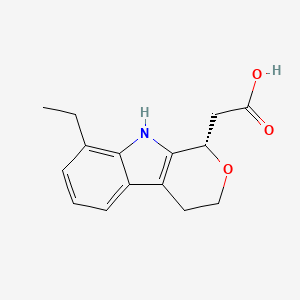 2-[(1S)-8-ethyl-1,3,4,9-tetrahydropyrano[3,4-b]indol-1-yl]acetic acid