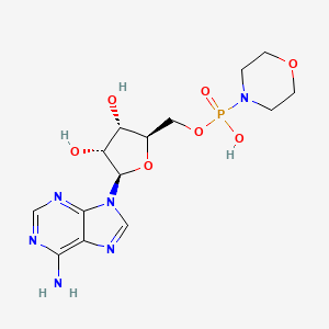 molecular formula C14H21N6O7P B1247863 N-(5'-adenylyl)morpholine 