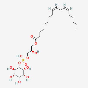 (2R)-2-hydroxy-3-[(hydroxy{[(1S,2R,3R,4S,5S,6R)-2,3,4,5,6-pentahydroxycyclohexyl]oxy}phosphoryl)oxy]propyl (9Z,12Z)-octadeca-9,12-dienoate