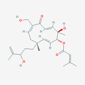 molecular formula C25H36O6 B1247869 vibsanol B 