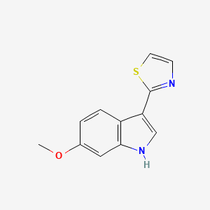 6-methoxy-3-(1,3-thiazol-2-yl)-1H-indole