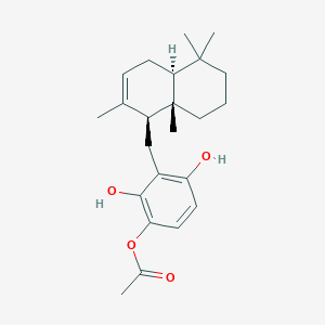 molecular formula C23H32O4 B1247874 20-O-Acetyl-21-hydroxy-ent-isozonarol 