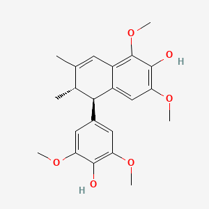 molecular formula C22H26O6 B1247878 Sacidumlignan B 