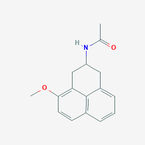 molecular formula C16H17NO2 B1247897 N-(4-methoxy-2,3-dihydro-1H-phenalen-2-yl)acetamide 