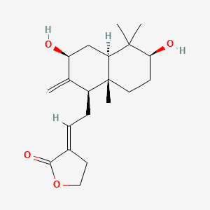 molecular formula C20H30O4 B1247922 Pacovatinin B 