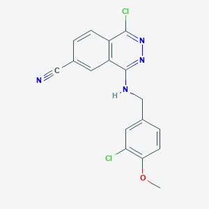 1-Chloro-4-(3-chloro-4-methoxybenzyl)amino-6-cyanophthalazine