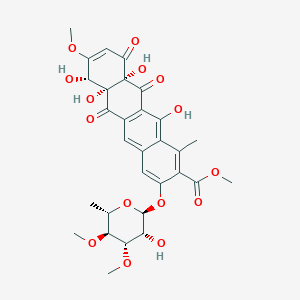 molecular formula C30H32O15 B1247947 Elloramycin B 