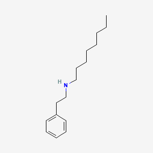 molecular formula C16H27N B12479738 Benzeneethanamine, N-octyl- CAS No. 5663-91-2