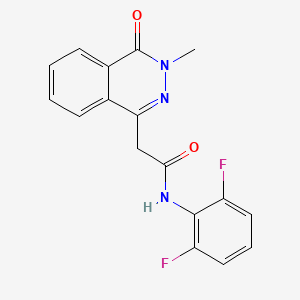 molecular formula C17H13F2N3O2 B12479769 N-(2,6-difluorophenyl)-2-(3-methyl-4-oxophthalazin-1-yl)acetamide 