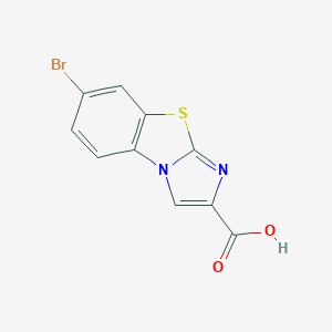 molecular formula C10H5BrN2O2S B124798 6-Bromoimidazo[2,1-b][1,3]benzothiazole-2-carboxylic acid CAS No. 149210-30-0